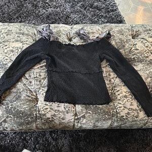 Black Anthropologie top